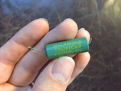 Vintage Micamold Tropicap Capacitor .047 Uf 400v Guitar Tone Cap 12 Avail TESTED • $3