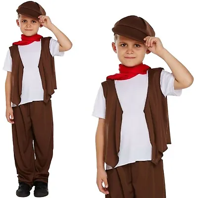 Chimney Sweep Child World Book Week Day Fancy Dress Costume Kids Outfit • £14.66