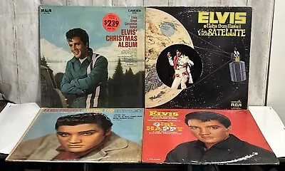 Elvis Presley Aloha From Hawaii Girl Happy Loving You Christmas Lot Of 4 LPs • $18.95