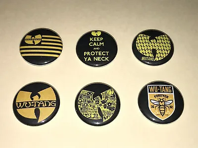 1  Lot Of 6 Wu-tang Clan Hip Hop Music Lapel Badge Buttons Pins Pinback [p447] • $3.25