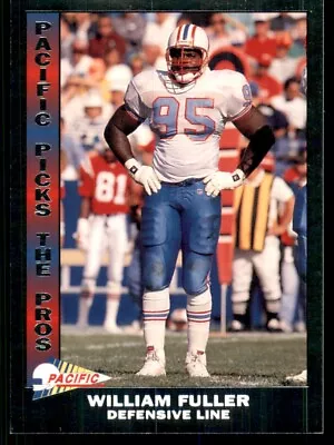 1992 Pacific Picks The Pros Gold William Fuller Houston Oilers #23 • $1