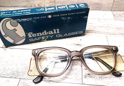 Vintage Fendall Safety Glasses Frames T-30 MK 46 Multi Fit Temple 1448 Clear • $24.50
