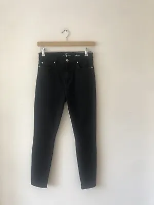 7 For All Mankind “Aubrey” Black Stretch Skinny Jeans - W30 • £35