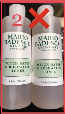 $14.95 • Buy 🎁 LOT 2 Mario Badescu Witch Hazel & Rosewater Toner SEALED  $35