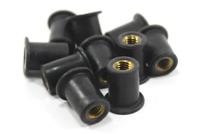 Quality Soft Rubber Well Nuts Wellnuts Fairing Screen M4 4mm M5 5mm & M6 6mm • £6.60