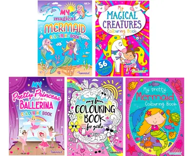 Childrens Colouring Books Kids Activity Books Colouring Books For Girls A4 • £2.99
