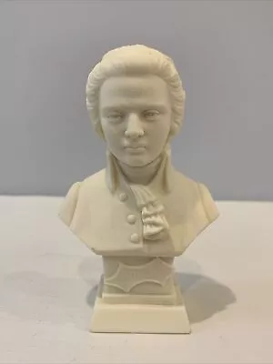 Mozart Bust Figurine By A. Giannelli Signed Dated 1981 Stands 4-5/8  Tall Italy • $50.99