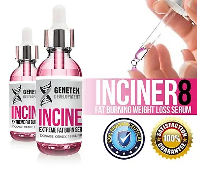 Inciner8 Fat Burners Weight Loss Serum Diet Slimming Carb Blocker Liquid • £9.99