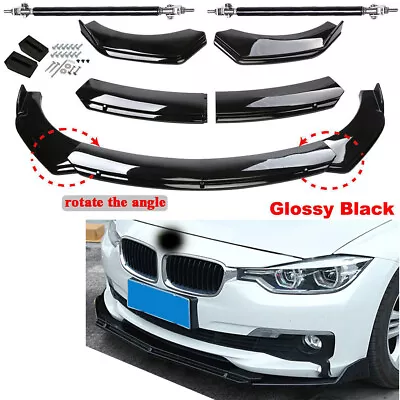 For BMW Front Bumper Lip Body Kit Spoiler Splitter Gloss Black • $69.99