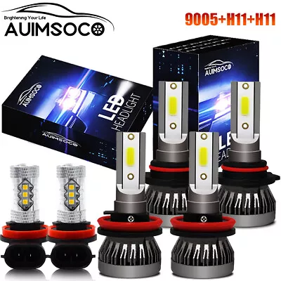 For Mazda CX-9 2013-2015 9005 H11 H11 LED Headlight Bulbs Hi-Lo Fog Light White • $38.99