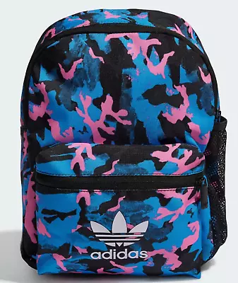 ADIDAS TREFOIL CAMO 12  KIDS CLASSIC MINI Backpack SCHOOL BAG ZIP POCKET NEW $45 • $22.95