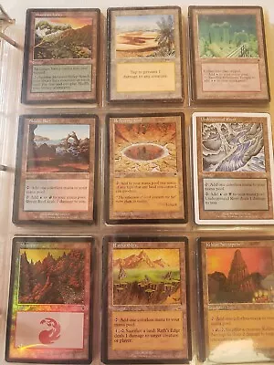 Vintage Old Magic Card Collection In Trade Binder 263 Retro MTG Cards Total • $150