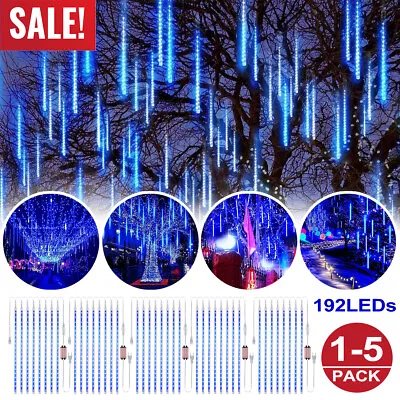 1-5pc LED Meteor Shower Rain Lights Icicle Snowfall Lights Christmas Tree Decor • $10.89