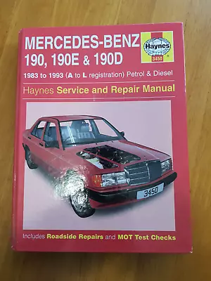 Mercedes Benz 190 190E 190D Haynes Manual 1983 To 93 (A To L Reg) Petrol Diesel • $13.26