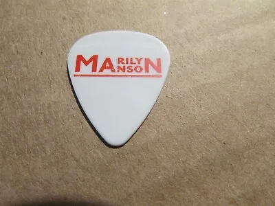 MARILYN MANSON Jason Sutter Red & WHITE GUITAR PICK Concert TOUR • $10