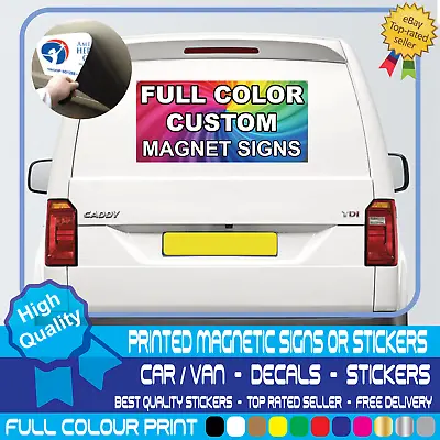 1x MAGNETIC SIGN OR STICKER CAR TAXI VAN TRUCK BUSINESS MINIBUS COLOUR PRINTED • £8.99