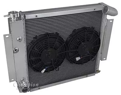 71-80 International Scout Aluminum 3 Row KR Champion Radiator Fan Combo • $351.04