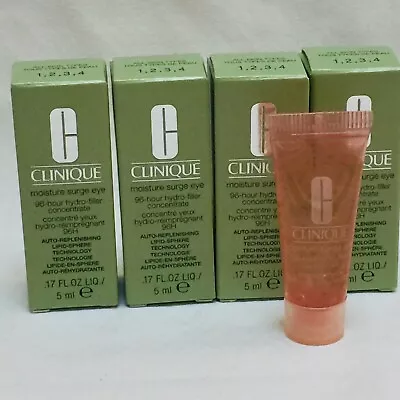 5 Clinique Moisture Surge Eye 96- Hour Hydro Filler .17oz  Travel In Box New    • $16.05