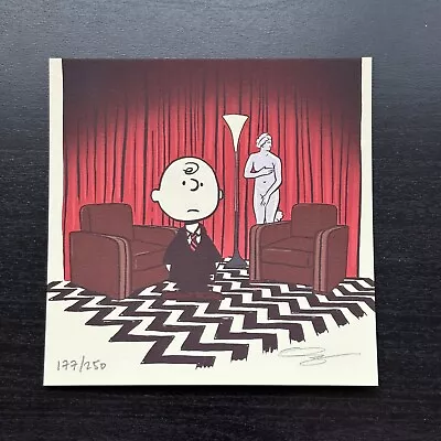 Twin Peaks Peanuts Charlie Brown David Lynch Movie Art Print Mondo Poster Raid71 • $80