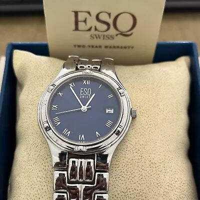 ESQ By Movado  Blue Dial Missing Back  Women’s NOS? • $40