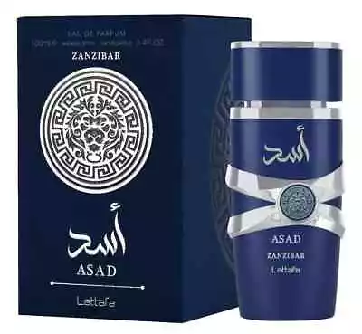 Asad Zanzibar By Lattafa-Eau De Parfum-100ml (3.4oz) FAST SHIPPING 🇺🇸✈️ • $45.99