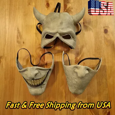 Devil Mask Adult Men Halloween Costume Fancy Dress The Black Phone Cosplay Masks • $16.99
