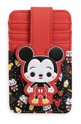 ✨Loungefly Disney Parks Mickey Mouse Faux Leather Card Holder Chibi Food Icons✨ • $19.90