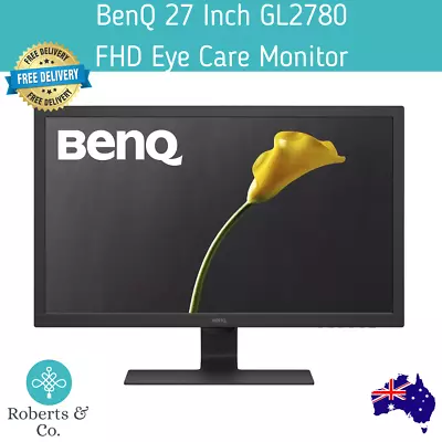 BenQ GL2780 27  75Hz Full HD 1ms Eye-Care TN Monitor VGA HDMI DVI DP Speaker • $243.70