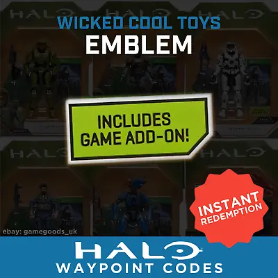 Halo Infinite EXCLUSIVE  WCT Emblem  | Jazwares Fig. World Of Halo Code | GLOBAL • £49.99