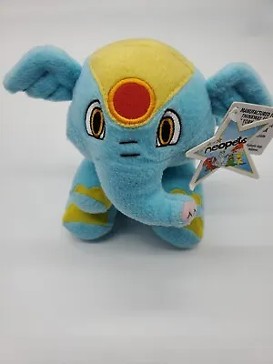 Neopets 2004 Blue Elephante 4  McDonalds New With Tags And Code Happy Meal Toy • $7.91