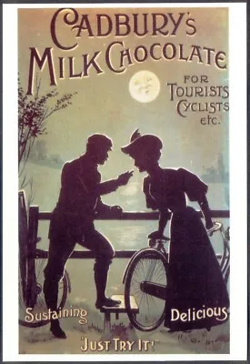Modern Postcard: Cadbury's Milk Chocolate (Cyclists). Mayfair CC542 • $5.69