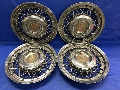 Vintage Set Of 4 1953–55 Cadillac Wire 15” Hubcaps • $225.99