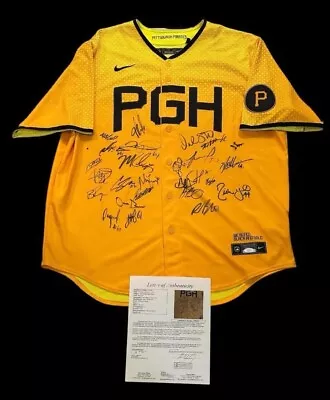 2023 Pittsburgh Pirates Team Signed Jersey McCutchen Keller Bednar 25 Auto COA • $550