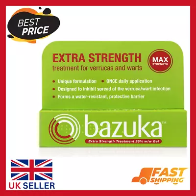 Bazuka Wart Remover Freeze Gel Verucca Treatment Easy Effective Foot Care UK # 1 • £9.20