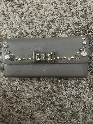 Miu Miu Gray Embellished Wallet • £168.78