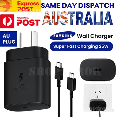 $7.85 • Buy 25W Genuine  Samsung Super FAST Wall Charger For Note S8/10/S20/S20/S21/s22 FOLD