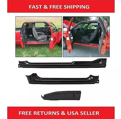 Crew Cab Corner Rocker Panels LH Side Fits 1994-2004 Chevy S10 Sonoma Extended • $229.58