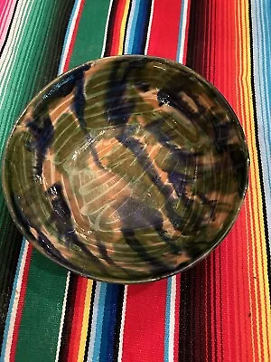 Heavily Glazed Footed Bowl Jalisco • $25