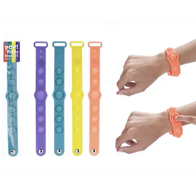 £2.25 • Buy Fidget Popper Bracelets Sensory Stress Relief Toy