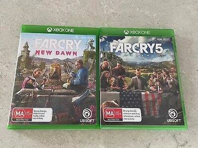 Far Cry 5 + Far Cry New Dawn Game Bundle Xbox One FREE POST • $26.95