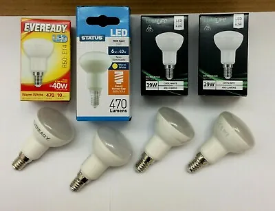 R50 Warm  Cool  Daylight 5/6w = 40w LED Spot Light Bulbs E14 SES Small Screw • £8.95