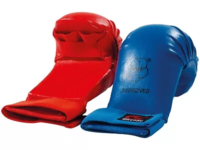 WKF Approved Karate Competition Gloves Mitts Training Sparring Martial Arts • £27.99