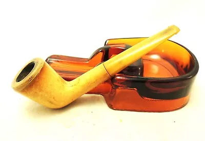 Vintage Meerschaum Straight Dublin Estate Pipe With Bakelite Stem • $6.99