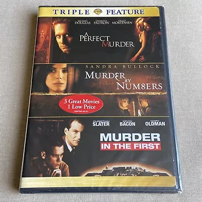 A Perfect Murder / By Numbers / In The First (DVD 3-Film Set NEW) Bullock Slater • $9.99