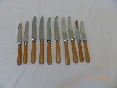 10 Vintage Mappin & Webb Dinner & Dessert Knives • £18