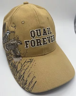 Quail Forever Strapback Embroidered Hat Cap Khaki CONDITION ISSUES • $9.50