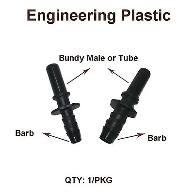 Fitting Fuel Line Quick Connector 3/8” Barb To 3/8” Bundy Male Tube • $7.49