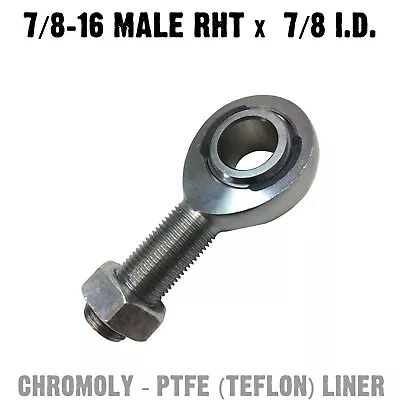 Chromoly PTFE Heim Joint 7/8 X 7/8 Male RHT Custom Fabrication Spherical Rod End • $22.99