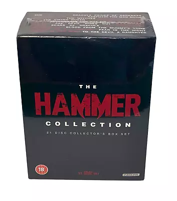 THE HAMMER COLLECTION 21-Disc Collector's Edition (DVD) BOX SET. Horror. New • £16