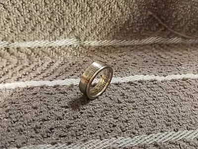 Minnesota 90% Silver Washington Quarters Coin Ring Size 6  2005 Handcrafted • $34